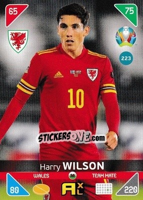 Sticker Harry Wilson - UEFA Euro 2020 Kick Off. Adrenalyn XL - Panini