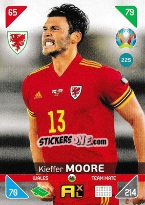 Sticker Kieffer Moore - UEFA Euro 2020 Kick Off. Adrenalyn XL - Panini