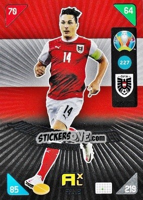 Sticker Julian Baumgartlinger - UEFA Euro 2020 Kick Off. Adrenalyn XL - Panini