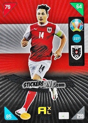 Sticker Julian Baumgartlinger - UEFA Euro 2020 Kick Off. Adrenalyn XL n. 227 - Panini