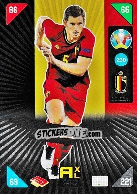 Sticker Jan Vertonghen - UEFA Euro 2020 Kick Off. Adrenalyn XL n. 230 - Panini