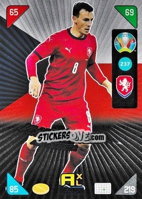 Sticker Vladimir Darida - UEFA Euro 2020 Kick Off. Adrenalyn XL n. 237 - Panini