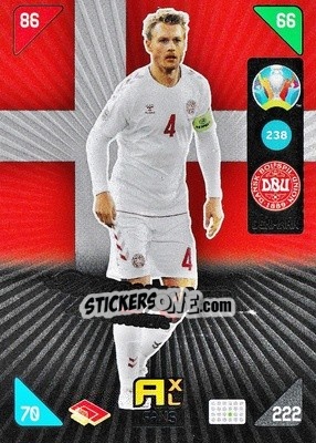 Sticker Simon Kjær - UEFA Euro 2020 Kick Off. Adrenalyn XL n. 238 - Panini