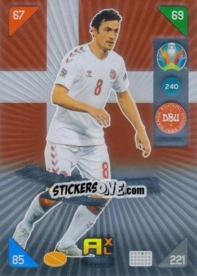 Sticker Thomas Delaney - UEFA Euro 2020 Kick Off. Adrenalyn XL - Panini