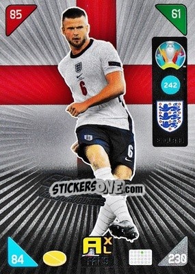 Sticker Eric Dier - UEFA Euro 2020 Kick Off. Adrenalyn XL n. 242 - Panini