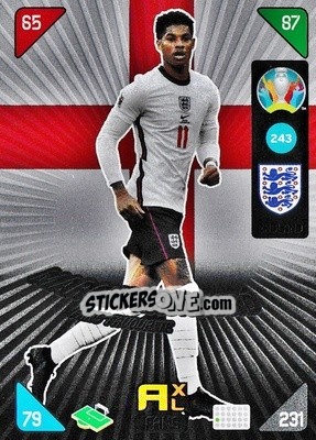 Sticker Marcus Rashford - UEFA Euro 2020 Kick Off. Adrenalyn XL n. 243 - Panini