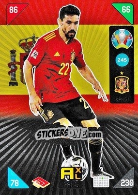 Cromo Jesús Navas - UEFA Euro 2020 Kick Off. Adrenalyn XL - Panini