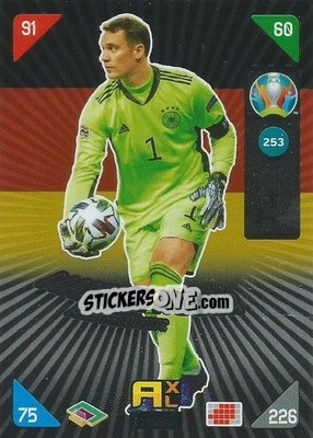 Sticker Manuel Neuer - UEFA Euro 2020 Kick Off. Adrenalyn XL n. 253 - Panini