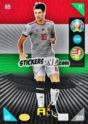 Sticker Dominik Szoboszlai - UEFA Euro 2020 Kick Off. Adrenalyn XL n. 258 - Panini