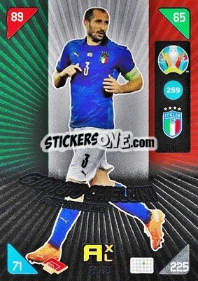Sticker Giorgio Chiellini - UEFA Euro 2020 Kick Off. Adrenalyn XL n. 259 - Panini