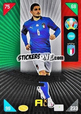 Figurina Marco Verratti - UEFA Euro 2020 Kick Off. Adrenalyn XL - Panini