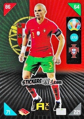 Sticker Pepe - UEFA Euro 2020 Kick Off. Adrenalyn XL - Panini