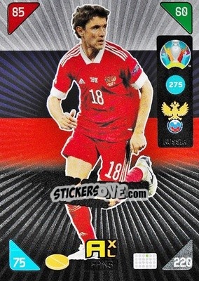 Sticker Yuri Zhirkov - UEFA Euro 2020 Kick Off. Adrenalyn XL - Panini
