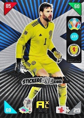Sticker David Marshall - UEFA Euro 2020 Kick Off. Adrenalyn XL n. 277 - Panini