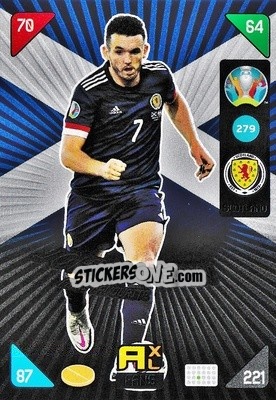 Sticker John McGinn - UEFA Euro 2020 Kick Off. Adrenalyn XL n. 279 - Panini