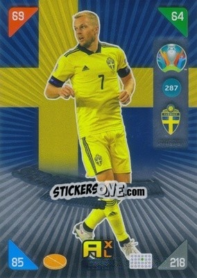 Sticker Sebastian Larsson - UEFA Euro 2020 Kick Off. Adrenalyn XL n. 287 - Panini