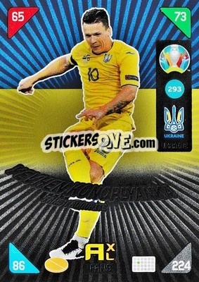 Sticker Yevhen Konoplyanka - UEFA Euro 2020 Kick Off. Adrenalyn XL n. 293 - Panini