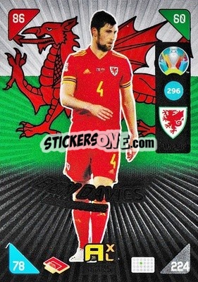 Cromo Ben Davies - UEFA Euro 2020 Kick Off. Adrenalyn XL - Panini