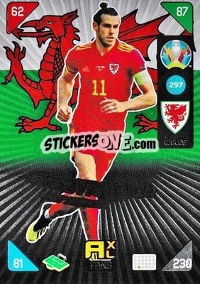 Sticker Gareth Bale - UEFA Euro 2020 Kick Off. Adrenalyn XL n. 297 - Panini