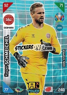 Sticker Kasper Schmeichel - UEFA Euro 2020 Kick Off. Adrenalyn XL n. 300 - Panini