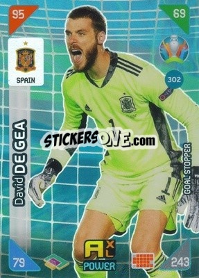 Sticker David de Gea - UEFA Euro 2020 Kick Off. Adrenalyn XL n. 302 - Panini