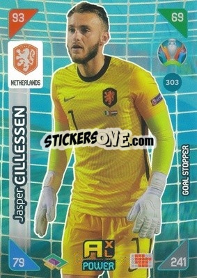 Sticker Jasper Cillessen - UEFA Euro 2020 Kick Off. Adrenalyn XL n. 303 - Panini