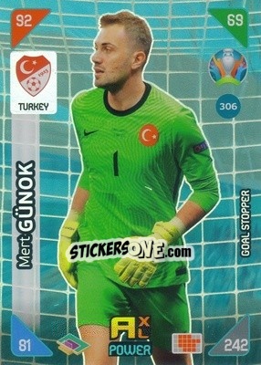 Sticker Mert Günok - UEFA Euro 2020 Kick Off. Adrenalyn XL n. 306 - Panini