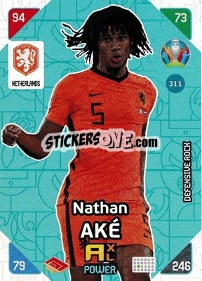 Sticker Nathan Aké - UEFA Euro 2020 Kick Off. Adrenalyn XL - Panini