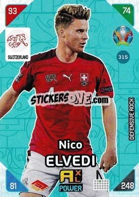 Sticker Nico Elvedi - UEFA Euro 2020 Kick Off. Adrenalyn XL - Panini