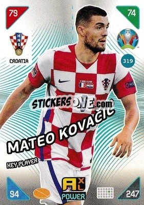 Sticker Mateo Kovacic - UEFA Euro 2020 Kick Off. Adrenalyn XL - Panini