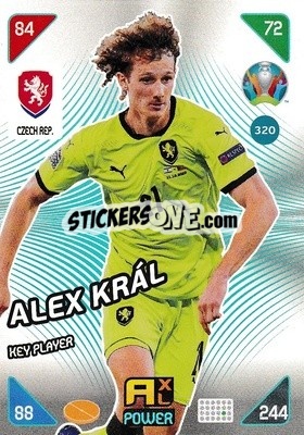 Sticker Alex Král - UEFA Euro 2020 Kick Off. Adrenalyn XL n. 320 - Panini