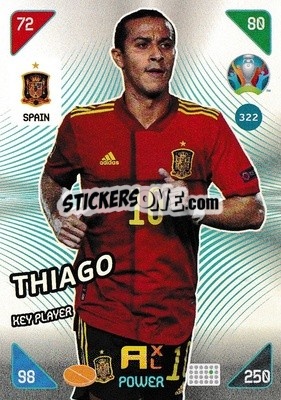 Sticker Thiago - UEFA Euro 2020 Kick Off. Adrenalyn XL - Panini