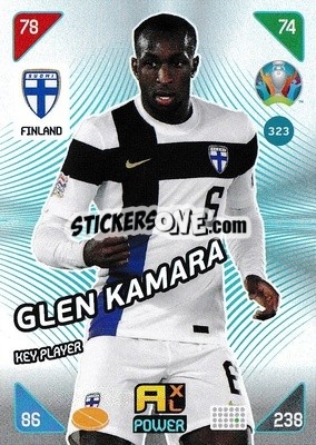 Sticker Glen Kamara - UEFA Euro 2020 Kick Off. Adrenalyn XL n. 323 - Panini