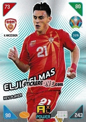 Sticker Eljif Elmas - UEFA Euro 2020 Kick Off. Adrenalyn XL n. 326 - Panini
