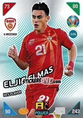 Cromo Eljif Elmas - UEFA Euro 2020 Kick Off. Adrenalyn XL - Panini