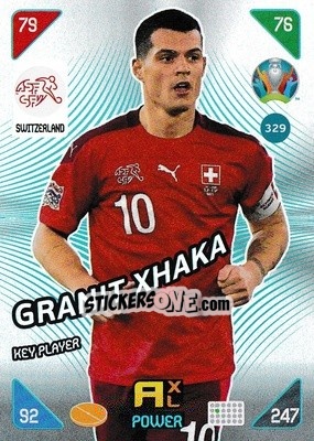 Sticker Granit Xhaka - UEFA Euro 2020 Kick Off. Adrenalyn XL n. 329 - Panini
