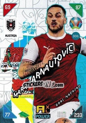 Sticker Marko Arnautovic - UEFA Euro 2020 Kick Off. Adrenalyn XL n. 331 - Panini