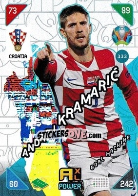 Sticker Andrej Kramaric - UEFA Euro 2020 Kick Off. Adrenalyn XL - Panini