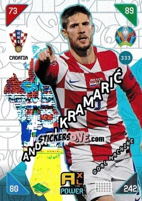 Sticker Andrej Kramaric - UEFA Euro 2020 Kick Off. Adrenalyn XL n. 333 - Panini