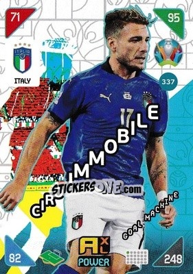 Sticker Ciro Immobile - UEFA Euro 2020 Kick Off. Adrenalyn XL n. 337 - Panini