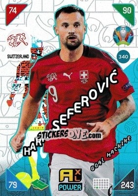 Sticker Haris Seferovic - UEFA Euro 2020 Kick Off. Adrenalyn XL n. 340 - Panini