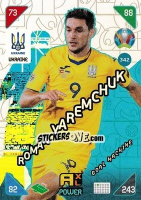 Cromo Roman Yaremchuk - UEFA Euro 2020 Kick Off. Adrenalyn XL - Panini