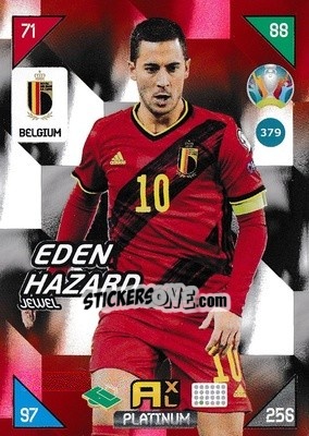Sticker Eden Hazard - UEFA Euro 2020 Kick Off. Adrenalyn XL n. 379 - Panini