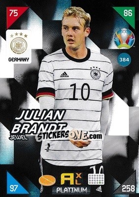Sticker Julian Brandt - UEFA Euro 2020 Kick Off. Adrenalyn XL - Panini