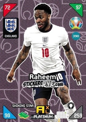 Sticker Raheem Sterling - UEFA Euro 2020 Kick Off. Adrenalyn XL - Panini