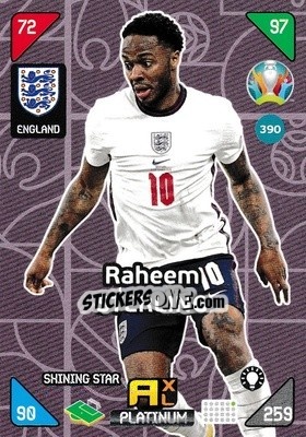 Sticker Raheem Sterling - UEFA Euro 2020 Kick Off. Adrenalyn XL n. 390 - Panini