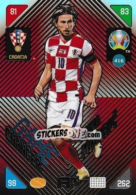 Sticker Luka Modric - UEFA Euro 2020 Kick Off. Adrenalyn XL - Panini