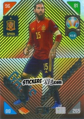 Sticker Sergio Ramos - UEFA Euro 2020 Kick Off. Adrenalyn XL - Panini