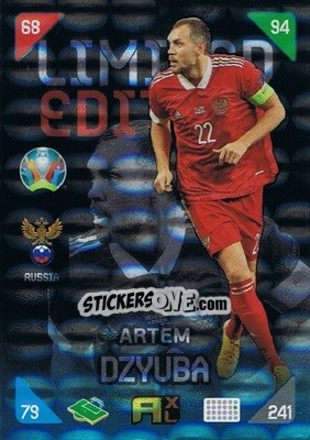 Figurina Artem Dzyuba - UEFA Euro 2020 Kick Off. Adrenalyn XL - Panini