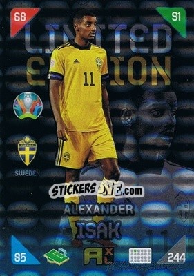 Sticker Alexander Isak - UEFA Euro 2020 Kick Off. Adrenalyn XL - Panini